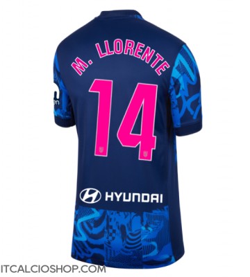 Atletico Madrid Marcos Llorente #14 Terza Maglia Femmina 2024-25 Manica Corta